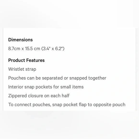 LULU LEMON DUAL POUCH WRISTLET HEART 🩷 - Picture 6 of 6